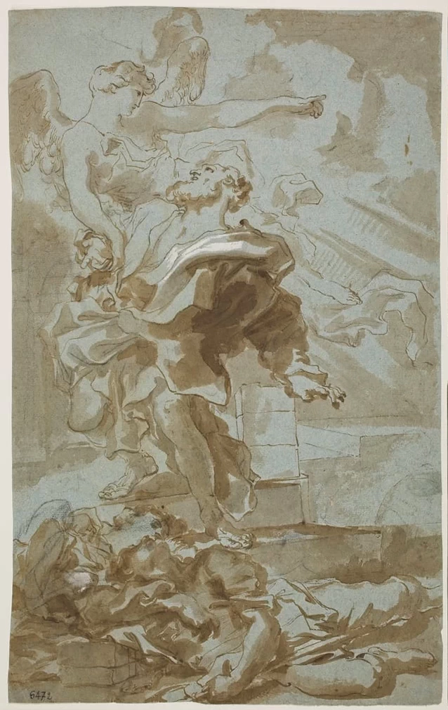 La liberazione di san Pietro - Musei di Strada Nuova, Gabinetto Disegni e Stampe di Palazzo Rosso, Genova
